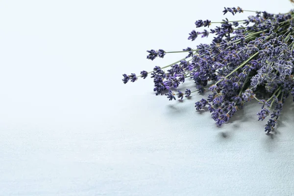 Bunch Lavender White Table — Stock Photo, Image
