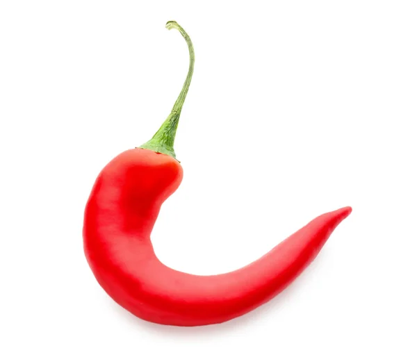 Fresh Hot Chili Pepper White Background — Stock Photo, Image