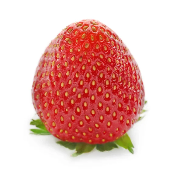 Sweet Ripe Strawberry White Background — Stock Photo, Image