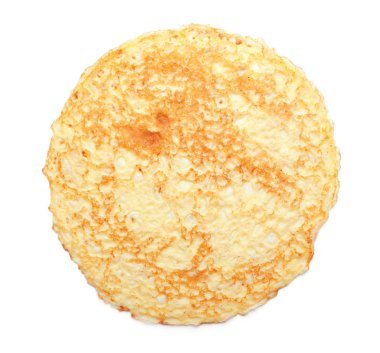 Beyaz arka plan üzerinde ince lezzetli gözleme