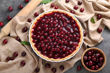 Masada lezzetli vişneli tart