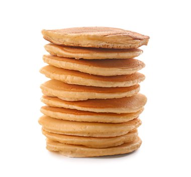 Beyaz zemin üzerine lezzetli gözleme