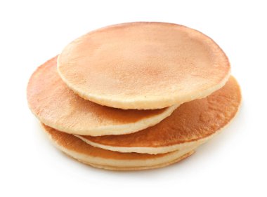 Beyaz zemin üzerine lezzetli ev yapımı kek