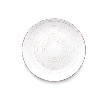 Beyaz arka planda temiz plaka