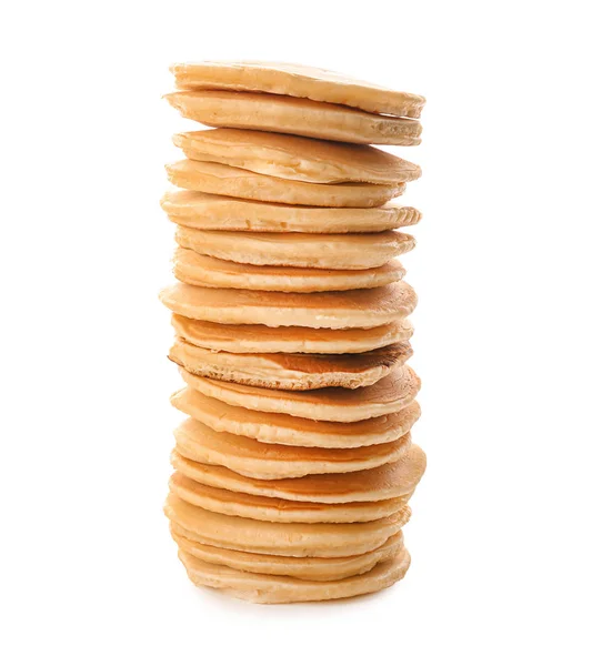 Delicious Pancakes White Background — Stock Photo, Image