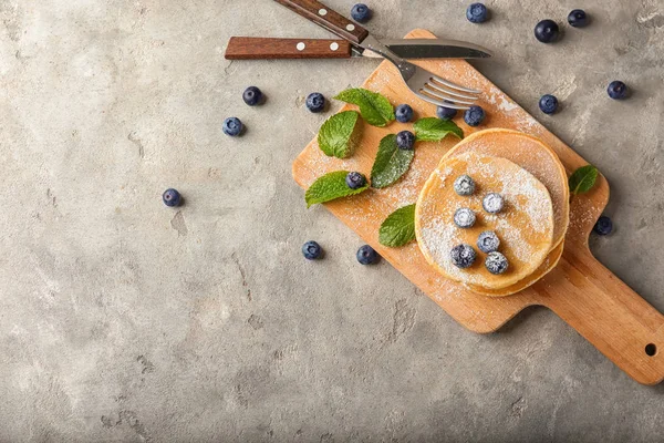Composition Delicious Pancakes Light Table — Stock Photo, Image