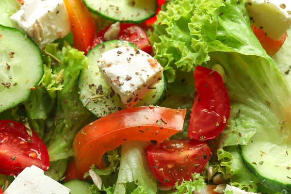 Deliciosa Salada Fresca Close — Fotografia de Stock