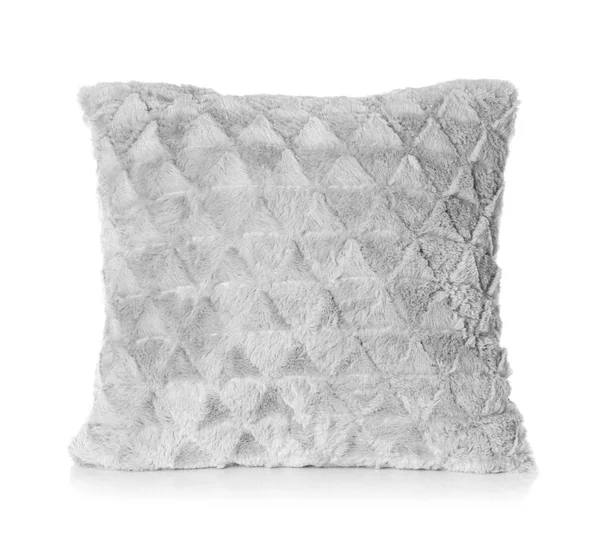 Soft Decorative Pillow White Background — Stock Photo, Image