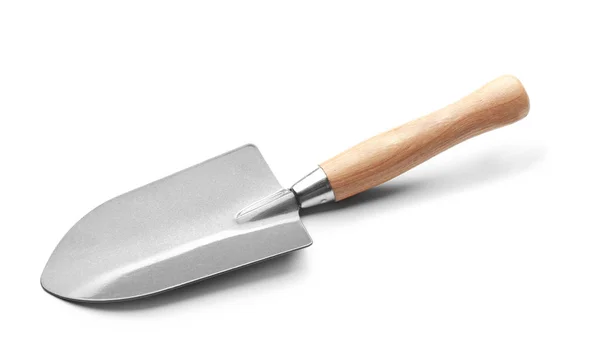 Metal Shovel Gardening White Background — Stock Photo, Image