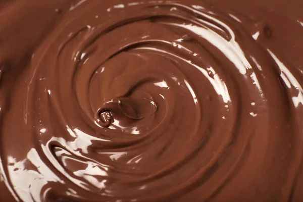 Vue Rapprochée Délicieux Chocolat Fondu — Photo