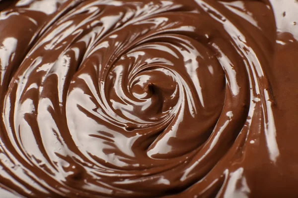 Vista Cerca Del Delicioso Chocolate Fundido — Foto de Stock