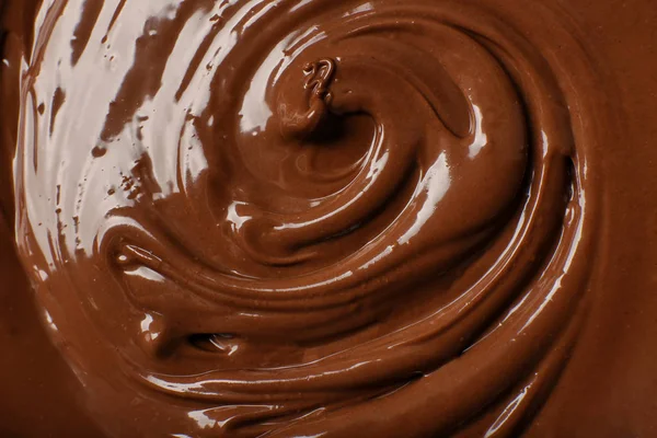 Vista Cerca Del Delicioso Chocolate Fundido — Foto de Stock