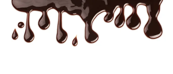 Chocolate Syrup White Background — Stock Photo, Image