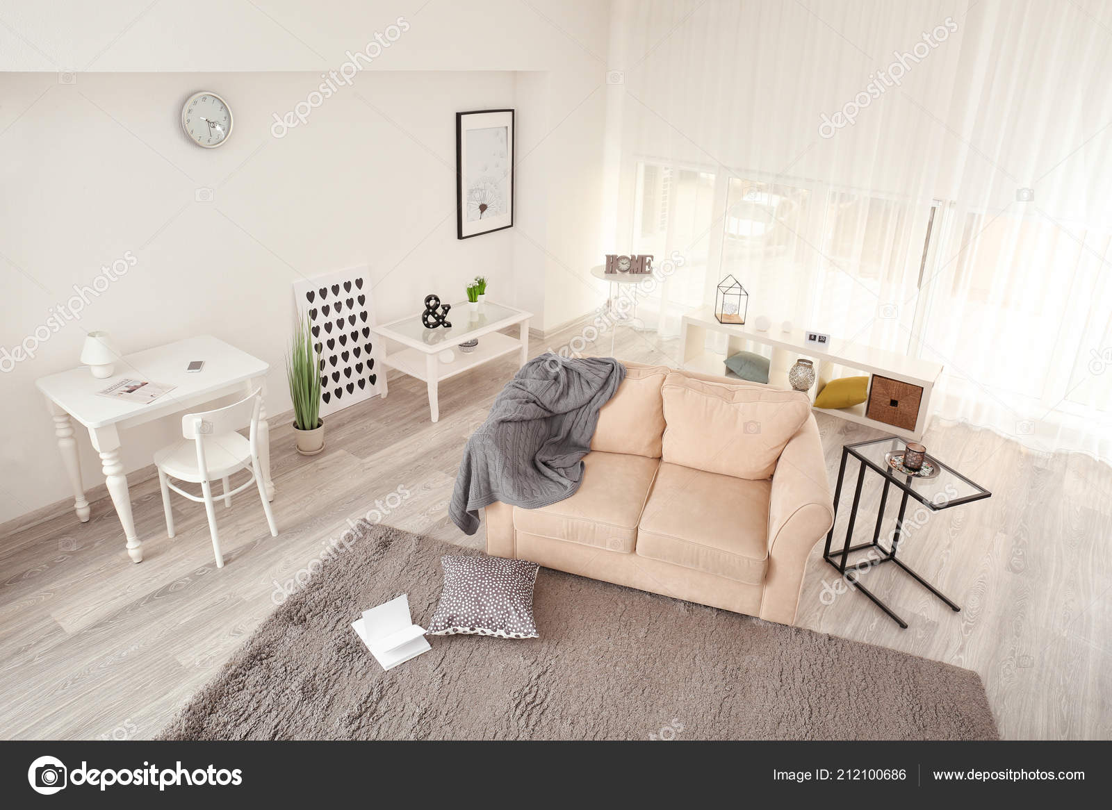 Interior Living Room View Cctv Camera — Stock Photo © serezniy
