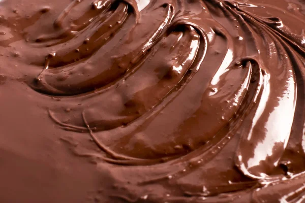 Gustoso Cioccolato Fuso Primo Piano — Foto Stock