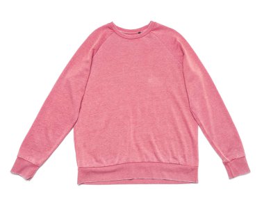 Beyaz arka plan üzerinde şık kazak