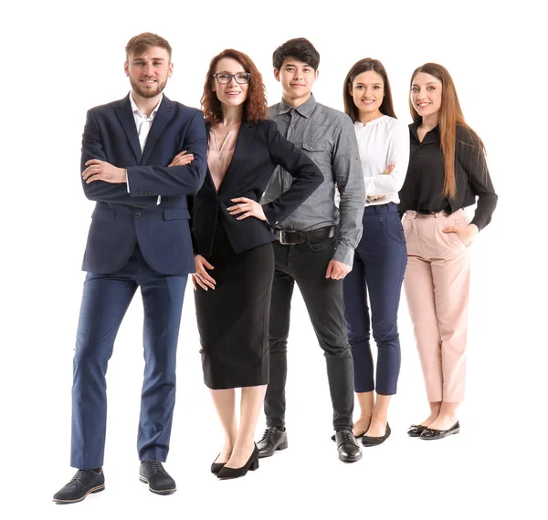 Group Business People White Background — Stock Photo, Image