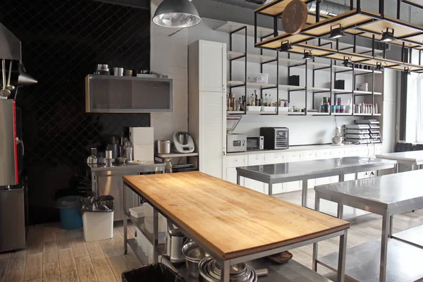 Interior of professional kitchen in restaurant — Stock Photo, Image