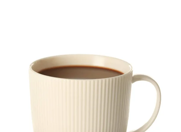 白い背景でおいしいココア ドリンクのカップ — ストック写真