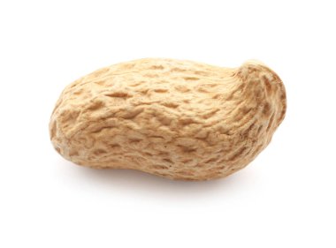 Beyaz arka plan üzerinde soyulmamış fıstık