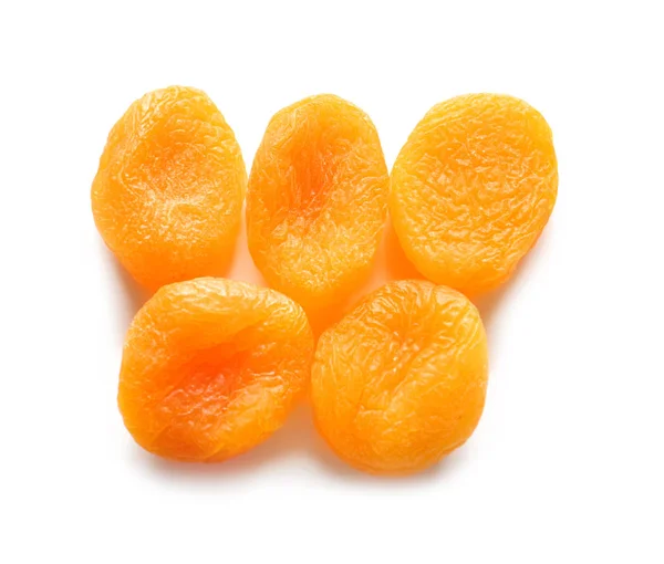 Dried Apricots White Background — Stock Photo, Image