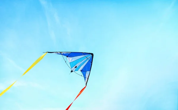 Color Kite Flying Blue Sky — Stock Photo, Image