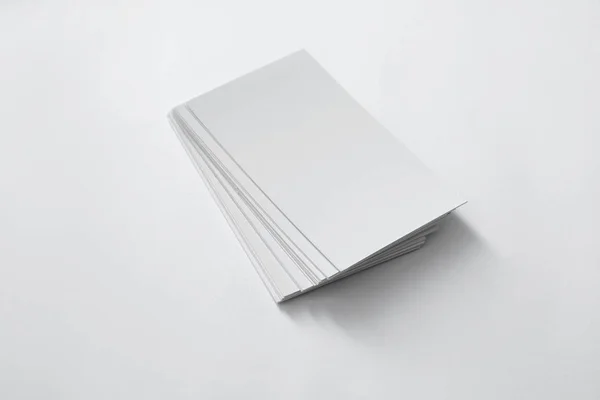 Blank Business Cards White Background — Stock Photo, Image