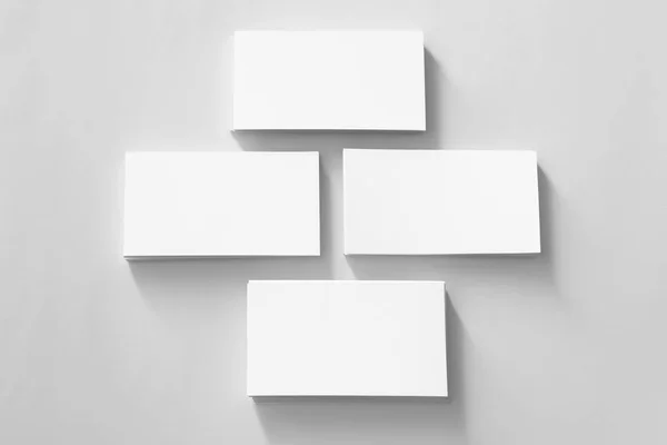 Blank business cards on white background Vector Image