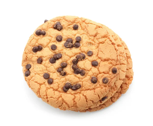 Süße Leckere Kekse Auf Weißem Hintergrund — Stockfoto