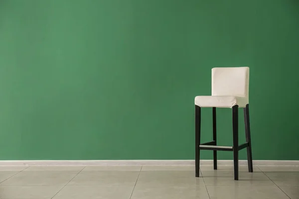 Comfortable Chair Color Wall — Stock Photo, Image