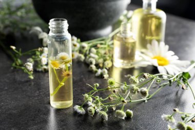 Papatya esans tablo ile şişe