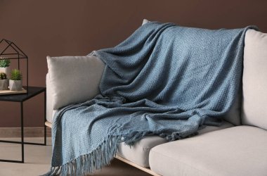 Kanepe kapalı sıcak ekose