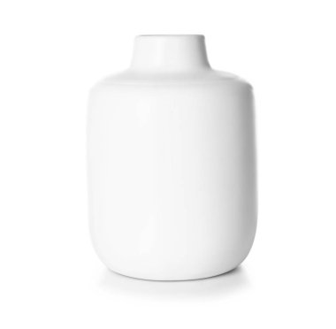 Beyaz arkaplanda güzel bir vazo