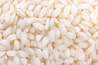 arka plan olarak çiğ beyaz pirinç