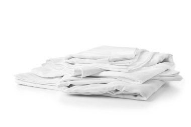 Beyaz arka plan üzerinde yatak örtüsü