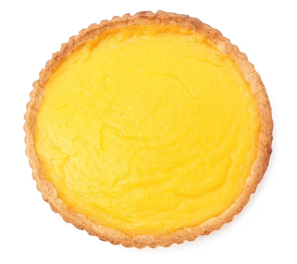 Delicious Lemon Pie White Background — Stock Photo, Image