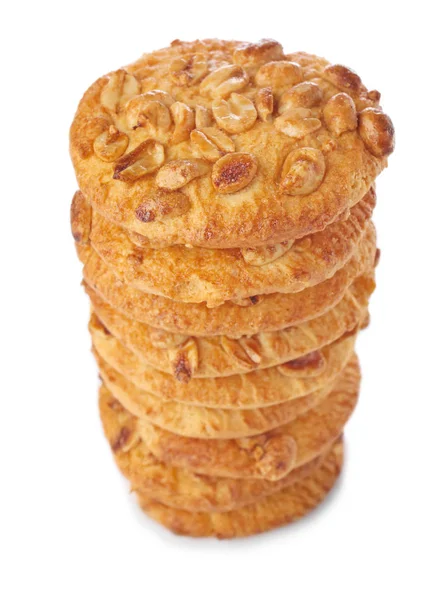 Biscuits Savoureux Sur Fond Blanc — Photo