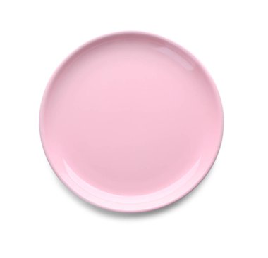 Beyaz arka planda temiz plaka