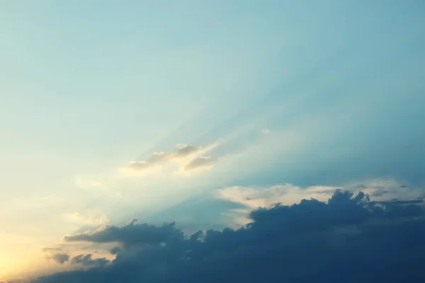 Beautiful View Blue Sky Clouds Sunset — Stock Photo, Image