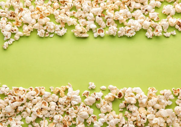 Delicious Popcorn Color Background — Stock Photo, Image