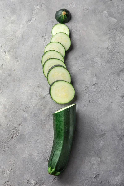 Ripe Cut Zucchini Light Table — Stock Photo, Image