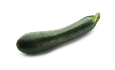 Beyaz arkaplanda taze kabak