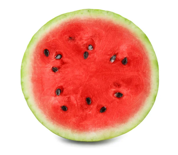 Köstliche Geschnittene Wassermelone Auf Weißem Hintergrund — Stockfoto