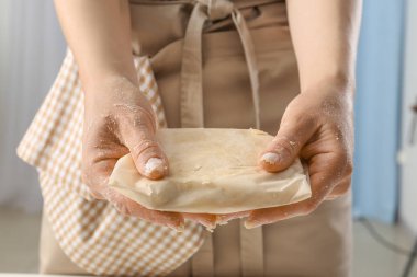 Hamur, closeup hazırlama kadın