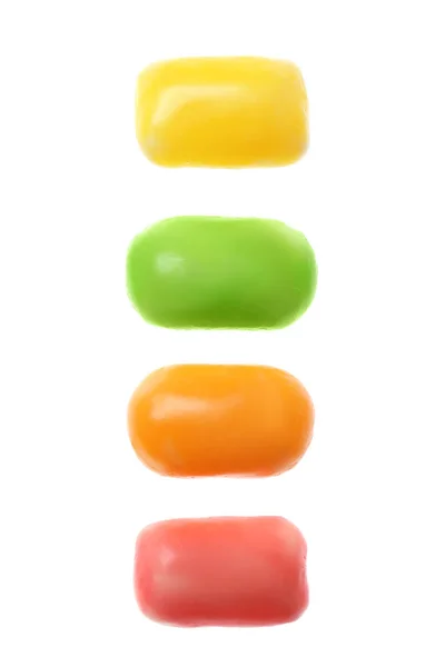 Caramelos Colores Sobre Fondo Blanco — Foto de Stock