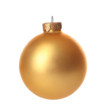 Beyaz arka planda güzel bir Noel balosu