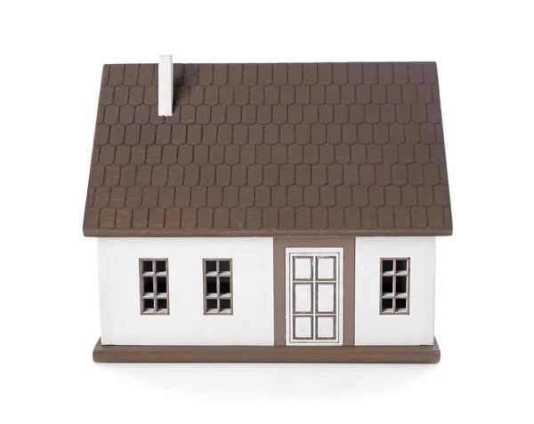 House Model White Background Mortgage Concept — Stock Photo, Image