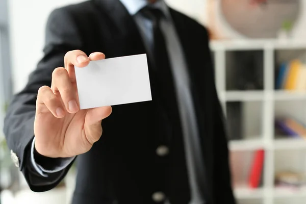 Man Business Card Office — Stock Photo, Image