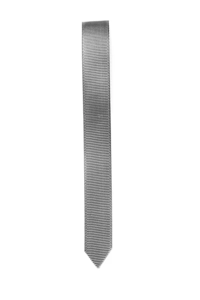 Срібна Закладка Стрічки Ізольована Білому — стокове фото