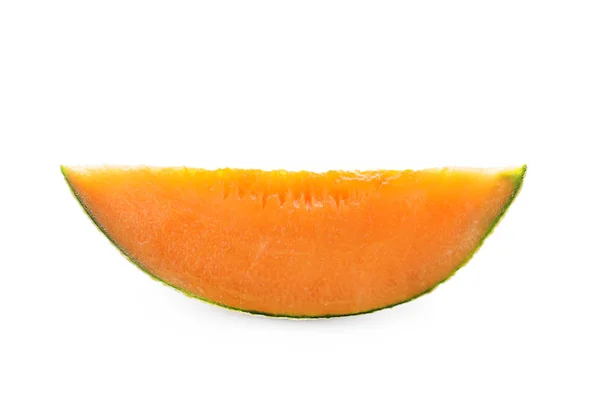 Sliced Ripe Melon White Background — Stock Photo, Image